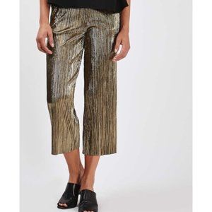 TOPSHOP Metallic Culotte Pants